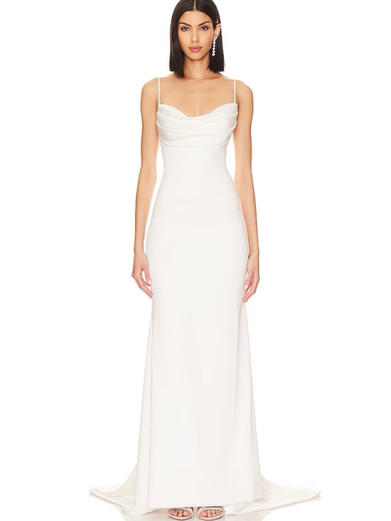 REVOLVE Dresses & Skirts - REVOLVE White Spaghetti-Strap Wedding Gown